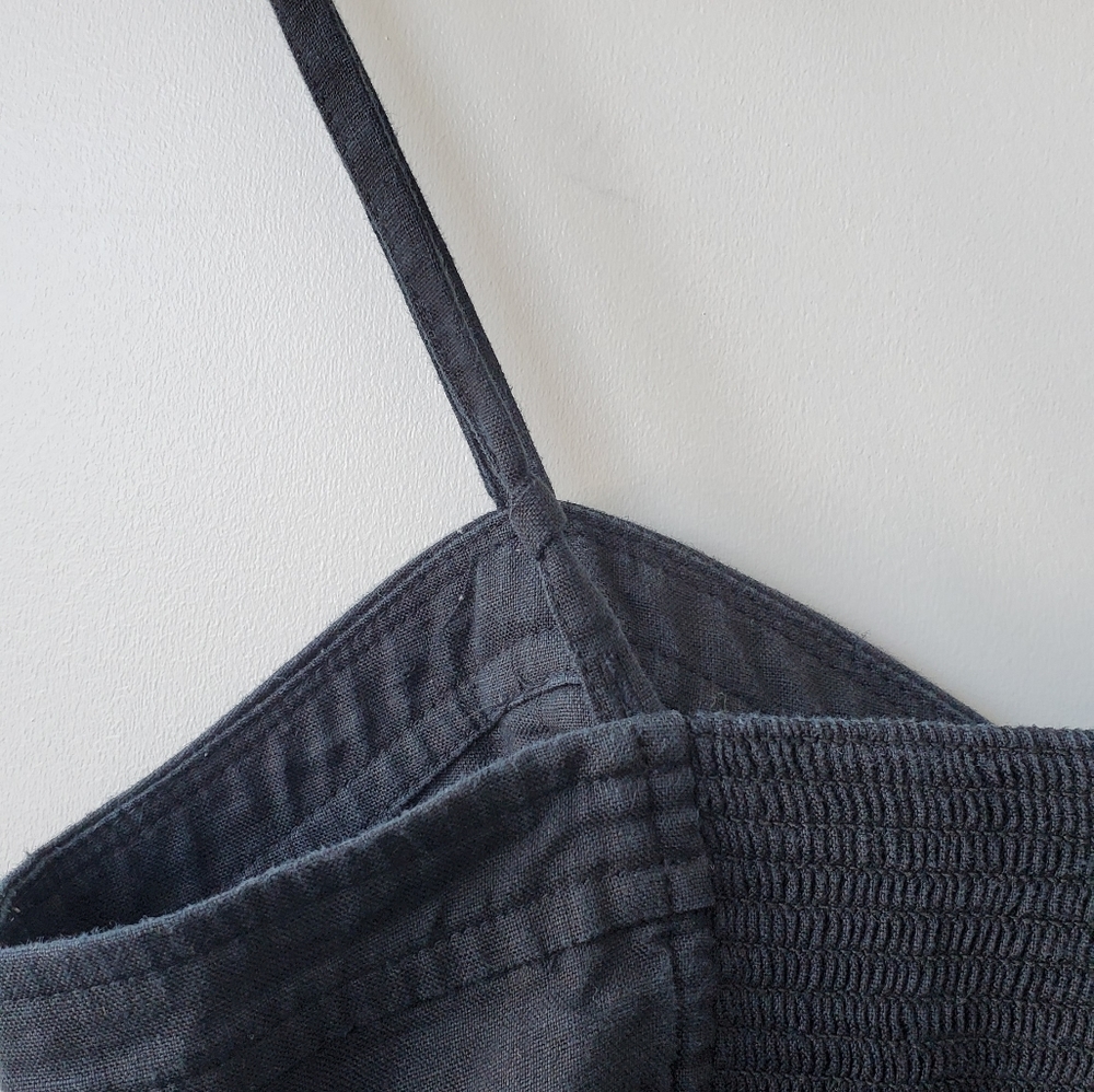 Wilfred Black Linen Button-Up Dress in Size 8 - Picture 8 of 11